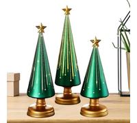 Genérico Table Tree | Mini Resin 3 Pieces | Star Shaped Table Figurine | for the Winter Christmas Party in the Living Room, Office, on the Mantel or the Me