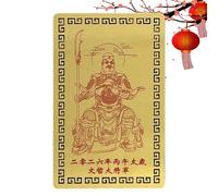 Genérico Tai Sui Card | 2026 Double-Sided Collectible Souvenir | Blessings Deck for Chinese New Year,For Adults Women Family Travel Home Party Prosperity Wealth Harmony And
