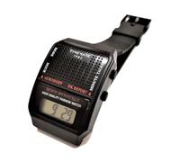 Genérico Talking Wrist Watch - Spanish Voice - Visual Impairment - Blind - Elderly - Black, Black/White, Functional