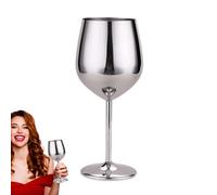 Generico Tall Wine Glasses, Stainless Steel Wine Glasses - Stainless Steel Stemless for Restaurants, Bars, Parties and Hotels