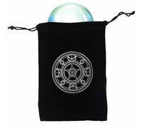 Generico Tarot Card Case | Durable Jewelry Case Mysterious Black Magic Theme,Tarot Card Pocket with Drawstring for Playing Cards Rider Waite Tarot Deck Oracle Cards, Type B, Fare riferimento alla
