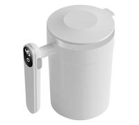Generico Taza Coffee Taza with Stirring - Automatic Shaking - Rechargeable via USB Stainless Steel with LCD Thermometer 400 ml for Tea, Milk, Cafe, C