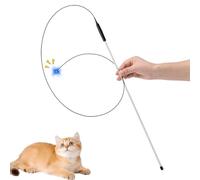 Generico Teaser for Cats, LED Interactive Funny Teaser, Wand Toy for Cats | Fight Boredom, Exercise Play Indoor, Enrichment Puppies Animals