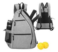 Generico Tennis Bag - 18 Inch Adjustable Backpack Paddle Storage Organizer with Fence Hook | Large Capacity Sports Backpack for Travel Use for Training in the Field