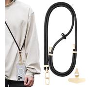 Genérico Tether Tether Adjustable Cross Phone Strap with Worship Tabs, Phone Neck Support Accessories for Cell Phones for Men and Women