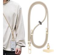 Genérico Tether Tether Adjustable Cross Phone Strap with Worship Tabs, Phone Neck Support Accessories for Cell Phones for Men and Women