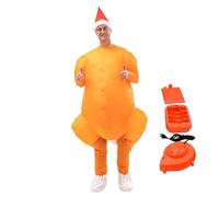 Genérico Thanksgiving Day Costume | Christmas Inflatable Chicken Full Body Costume,Christmas Cosplay Costume | for Adults Lovers Family Wife Husband