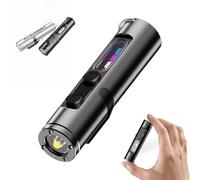 Generico The Ultimate Everyday Micro Tool, Rechargeable LED Magnetic Super Bright Tactical, with Hat Clip, Portable USB Waterproof Mini Flashlight for Outdoor (Black)