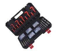 Generico Thread Repair Kit in Case, 131 Pieces Steel Screw-in Case | Complete Tool for Inserting Threads - for Use, Workshop, Mechanics, Enthusiasts