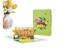 Genérico Three-Dimensional Card | 3D Paper Souvenir of Egg and Bunny Spring,Thank You Card For Easter - For Wife Husband Girlfriend Mother Father Teachers Friends Family