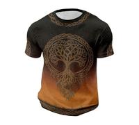 Genérico Tiger T-Shirt 3D Animal Print Short Sleeve Tiger Graphic Tees Cat T-Shirt Summer Tops Wolf 3D Print Round Neck Casual Clothes