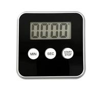Generico Timer for Kitchen - ABS Digital Magnetic Alarm 3.15 x 3.15 Inches, Timer with Compact LCD Display and Back Magnet | Negative Timing 99 Minutes and 59 Seconds for, Black, riferimento alla