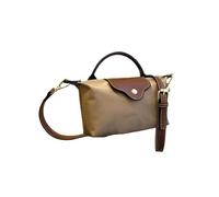 Generico Top Handle Handbag - Elegant Tote, Leather Tote | Secure Zipper With Gold Hardware, Chic Grained Texture, Feminine Bag, Perfect For Office Or Stylish Date, Khaki, Fare riferimento alla
