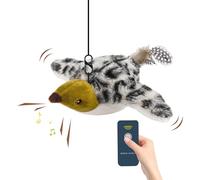 Generico Touch Actived Bird Cat Gat Toy - Rechargeable with Catnip, Interactive Simulation Bird Toy | Realistic Bird Plush Toy for Kitten Exercise, Fun and St Play