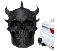 Generico Tow Hitch Cover A 3D Skull Dust Protection | Towbar Protective Cover A for Easy Installation | Parking, Long Distance Travel