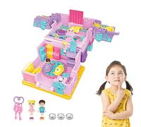 Genérico Toy Castle, with Lights and Building Simulation Games | Playhouse Gift for Girls Age 3 and Up, Christmas House Decoration,