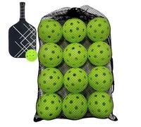 Genérico Training Baseball Balls | Pack of 12 Hitting Equipment | Lightweight Hollow Balls with Mesh Bag and Cord - for Indoor and Outdoor Garden Home School Park