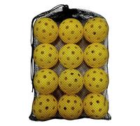 Genérico Training Golf Balls - 12 Pieces Batting Equipment, Hollow Air Flow Ball with Mesh Bag and Adjustment Rope | for Indoor Outdoor Garden Home School Park Beach