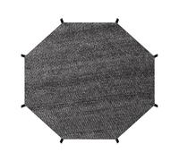 Genérico Trampoline Shade Cover - 10ft 12ft 14in Diameter UV Block Mesh Canopy Breathable Mesh High Density PE Roof Cover | Genial h