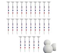Generico Transparent Golf Tee Package - Adjustable Ball Holder 5.91 x 3.94 x 1.97 Inches, Durable for Practice Swing, Consistent Launch Support for Indoor Range Sessions