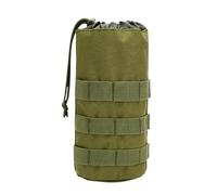 Generico Travel Water Bottle Bag, Oxford Cloth Bottles Pouch, Water Bottle Holder, 4.33 x 4.33 x 9.45 inches Portable for Camping, Hiking, Cycling, Outdoor Sports and Walking, Army Green,