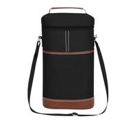 Genérico Travel Wine Bag | Portable Insulated for 2 Bottles, Thermal Backpack for Soft Drinks, Beach, Travel, Work Lunches, Excursions, Hiking, Camping, Picnic, Women,