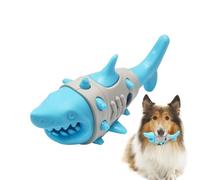 Genérico Treat Dispensing Dog Toys - Soft Rubber Standard Size | Puppy Puzzle Slow Feeder with Shark Shape, Bite-Resistant Chew Toy, Teeth Cleaning | Indoor Outdoor Training Play Boredom Relief