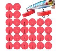 Generico Triple Hook Covers - Bait Hooks Covers for Lure Hooks, Set of 30 EVA Protective Covers for Hook, Strong and Breathable Protection for Triple Hooks Caps, red, Please refer to the description