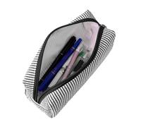 Genérico Trousse Ronde Classique - Classique Grande Capacité | Étui À Crayons Cylindrique | Pochette Scolaire ÉLégante Et Pratique Pour Stylos, Crayons, Fournitures | Étudiants Garçons Filles Femmes