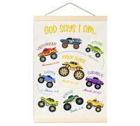 Genérico Truck Wall Decor - Portable for Children's Room, Bedroom Decorative Picture Girl, Birthday Study Hallway Room Games | Multipurpose Outdoor Indoor Utility