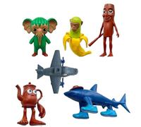Generico Tung Tung Tung Sahur Figuren, Tralalero Tralala Figure, Brainrot Toys, Italian Brainrot Figures, Desk Decorations Gifts for Colleagues and Friends