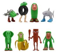 Generico Tung Tung Tung Sahur Figuren, Tralalero Tralala Figures, Italian Brainrot Figures, Desk Decorations Gifts for Colleagues And Friends (6PCS、8PCS、11PCS)