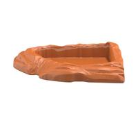 Genérico Turtle Water Bowl, Bath and Pool for Reptiles - Small Space Turtle Water and Food Container for Snakes Lizards Geckos Aquariums and Terrariums