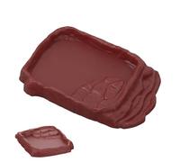 Genérico Turtle Water Dish - Snake Water Dish with Non-Slip Ladders Imitation Rock | Ornamental for Aquarium for Reptile Tank, Turtle Reptiles P