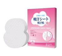 Genérico | Underarms Sweat Pad | 10 Pieces Self Adhesive Invisible Underarms | Invisible Sweat Pads to Keep Clothes Dry, Fight Against , for