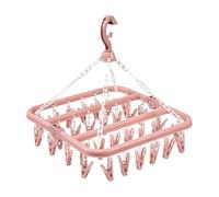 Generico Underpants Drying Rack | Hanger Rake with 32 Clothes Clips, Swivel Hooks Drying Clips Proof