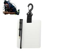 Genérico Underwater Writing Board, Underwater Writing Cap, Rotating Clip Pencil, Easy to Use Writing Plate for Diving Squeaks for Loops, Diving Accessories