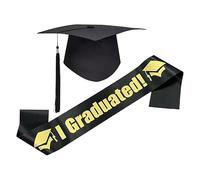 Generico Unisex Adult Graduation Hat - Cap with Touch and | Ceremonials for Students, Classic Bachelor Hat for Men and Women, for Celebration, Party and Photo Keepsake