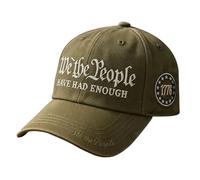 Generico Us The People Hat | Trucker for 250th Anniversaries - Outdoor Baseball Hats | for Camping Hiking Golf Cycling Sports Events Adults Women Men Veterans Parades, army green