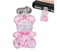 Genérico USB C Port Cap C Mignon Dust Cover Bear for Mobile Phone, Compact Acrylic Accessory to Keep Connector Clean | Discreet Protective Cover for SmartPho