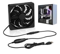 Generico USB Cooling Fan - 3 Speeds Portable Power Supply 5 V | Silent Computer Fan 120 mm | For Tablet Router CPU Heatsink Electronic Devices