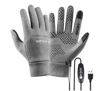 Generico USB Heated Gloves - Three Levels Touchscreen | Electric Thermal Gloves for Skiing, Cycling, Hiking, Driving, Camping, Cold, Home, Work, Winter Activities, Travel