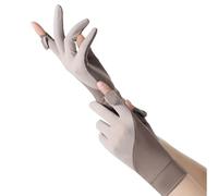 Genérico UV Gloves - Fingerless Thin Anti-Slip Protector UPF 50+ | Sun Protection Driving Gloves with Touch Screen for Travel, Golf, Running, Kayaking, Hiking