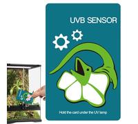 Genérico UV Meter, Portable Indicator - Test Card for Fluorescent Lamps, for Enthusiasts, Breeders, Hobbies, Habitat, Terrarium, Pet Care and Breeding