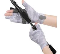Generico UV Protection Gloves - 23cm Ice Silk Summer Sun Protection Glove | Men's Breathable Non-Slip Gloves, Exposed Thumb Index | Touchscreen Glove