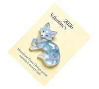 Genérico Valentine's Day Cards - Acrylic Figure As Occasion Keepsake | Pocket Moonstone Animal Card for Her,For Celebrations Dating Weddings Birthdays