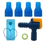 Generico Valve Hydration Bag Kit | Food Grade Silicone PP 90° Anti-Leak Nozzle Connector 6-7 Pieces Universal | Accessory Tube Drinking Trekking Cycling Running Camping