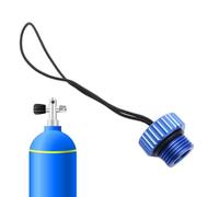 Genérico Valves for Diving Tanks, Dust Cap Cover Attached with Rope | DIN Diving Tank Regulator, Lightweight, Threaded Cover