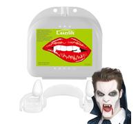 Genérico Vampire Teeth Retractable Vampire Teeth Glue | Prostasis With Concealment Device, Retractable Design, Cosplay Costume Accessories For Werewolves, Zombie And