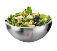 Generico VBowl Cold for Sauces - Stainless Steel Double Layer 24 cm | Refrigerated Lunch Box With Dip Chiller, Keeps Salads Fresh, Guacamole, Sauce, Snack, Buffet Social Events